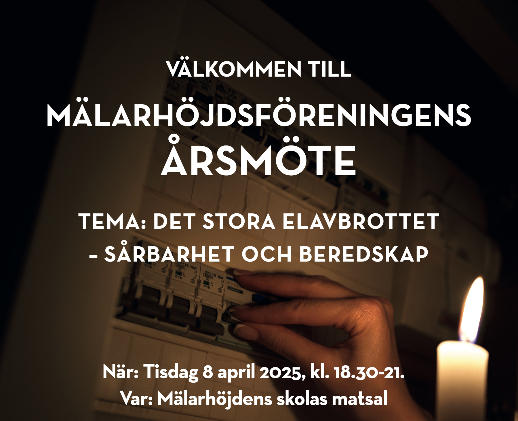 Varmt välkommen till årsmöte 8 april 2025, kl 18.30-21.00